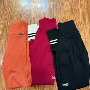 Bombshell Sportswear Kids Sweatpants Set - Orange, Red, Black